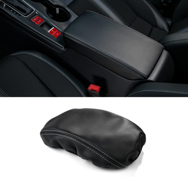 ثينيس لغطاء صندوق ذراع الجيل الحادي عشر من هوندا سيفيك، منظم تخزين لكونسول الوسط، واقي جلد متوافق مع هوندا سيفيك 2022 2023 2024 2025 مع خط خياطة رمادي