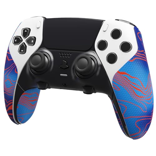 PlayVital Anti-Skid Sweat-Absorbent Controller Grip for ps5 Edge Wireless Controller, Textured Soft PU Handle Grips Anti Sweat Protector for ps5 Edge Controller - Damascuscamo - Image 1