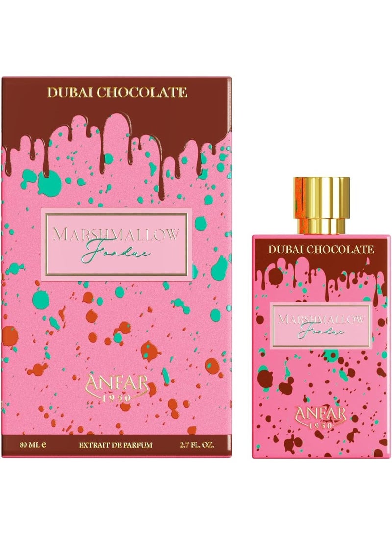 عنفر أنفار دبي شوكولاتة مارشميلو فونديو إكستريت دي بارفان 80 مل – عطر نسائي غورماند حلو يدوم طويلاً مع الشوكولاتة البيضاء والمارشميلو - Image 1