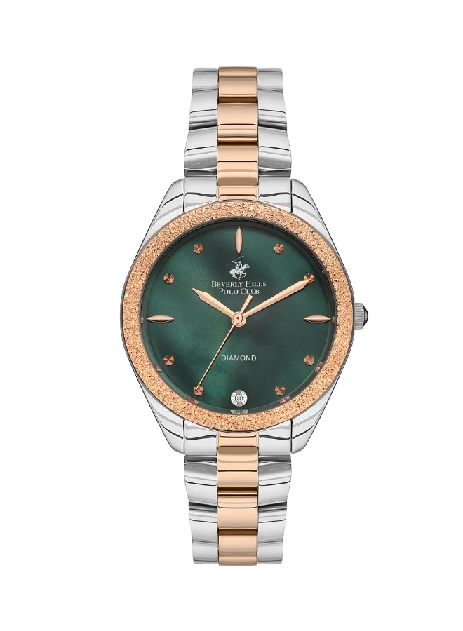 BEVERLY HILLS POLO CLUB BEVERLY HILLS POLO CLUB Women's Analog Green Dial Watch - BP3564C.570