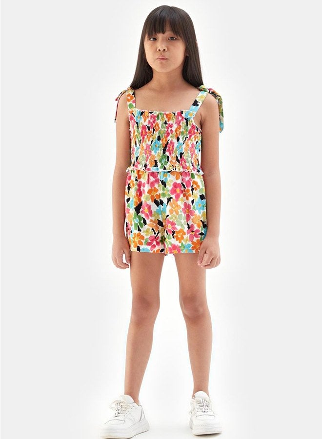 Tyess Girl Patterned Overall - Image 1