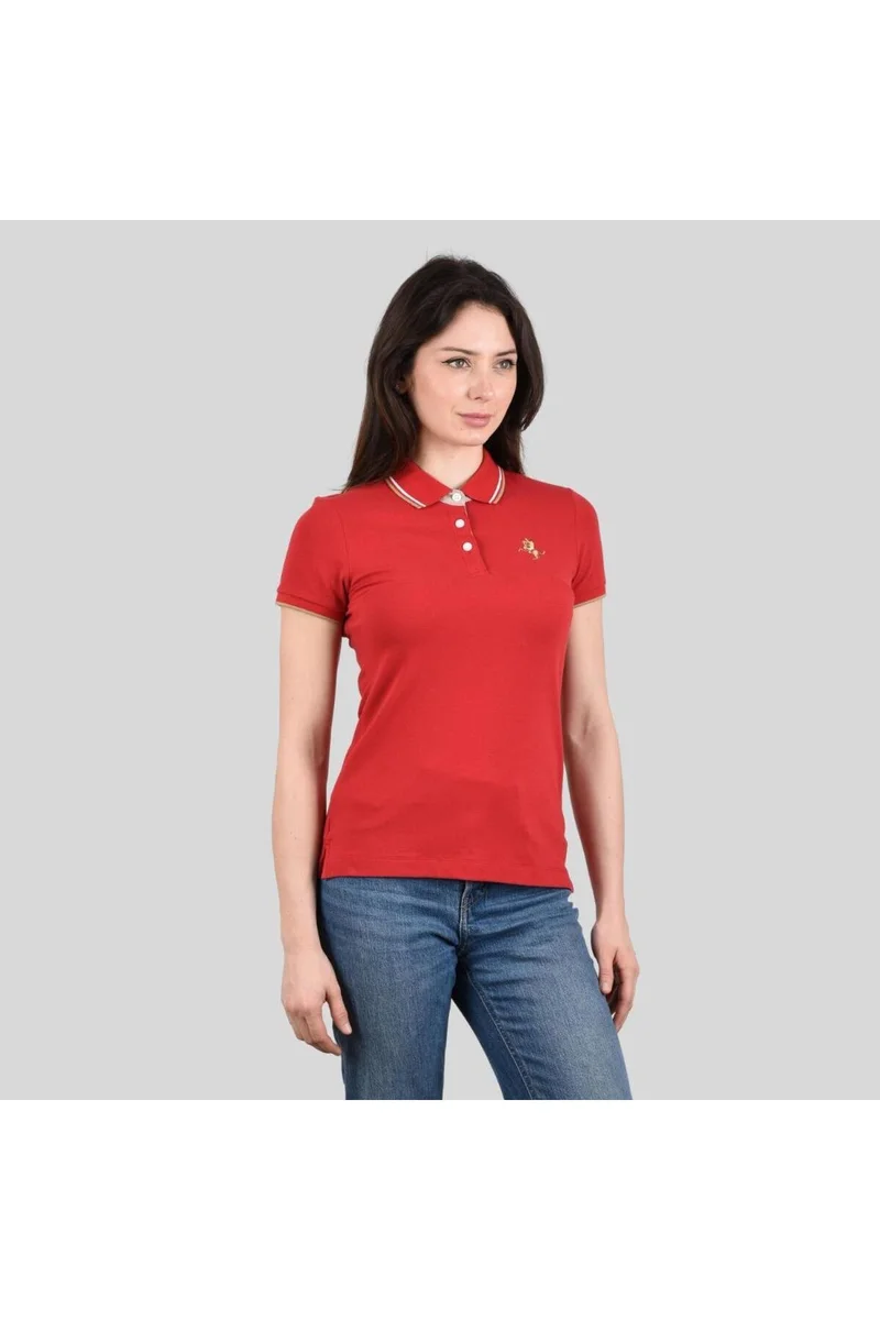 GIORDANO Red Women's Polo Shirt