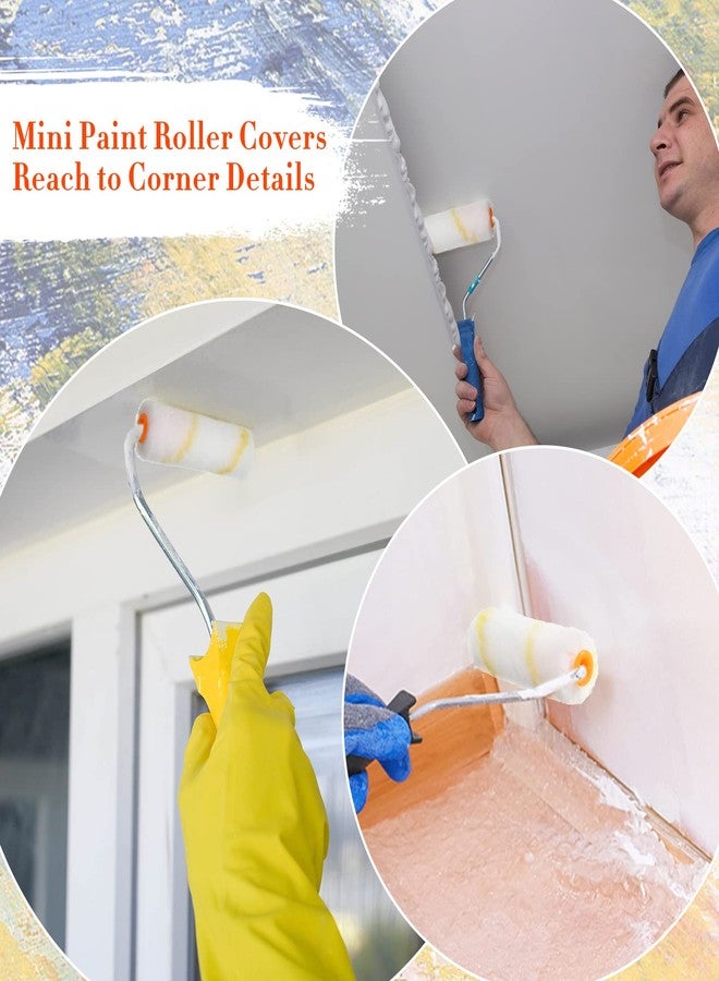 نوجو مجموعة من 150 قطعة من أغطية أسطوانة الطلاء الصغيرة من نوغو، مقاس 4 بوصات، مصنوعة من الألياف الدقيقة، مقاس 1/2 بوصة، أدوات إصلاح منزلية، مجموعة لوازم منزلية (أصفر) - Image 5