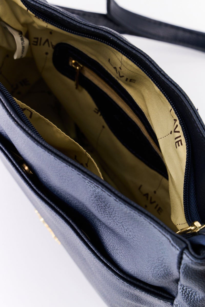 Lavie حقيبة كتف نسائية بشعار العلامة التجارية، كحلي - Image 3