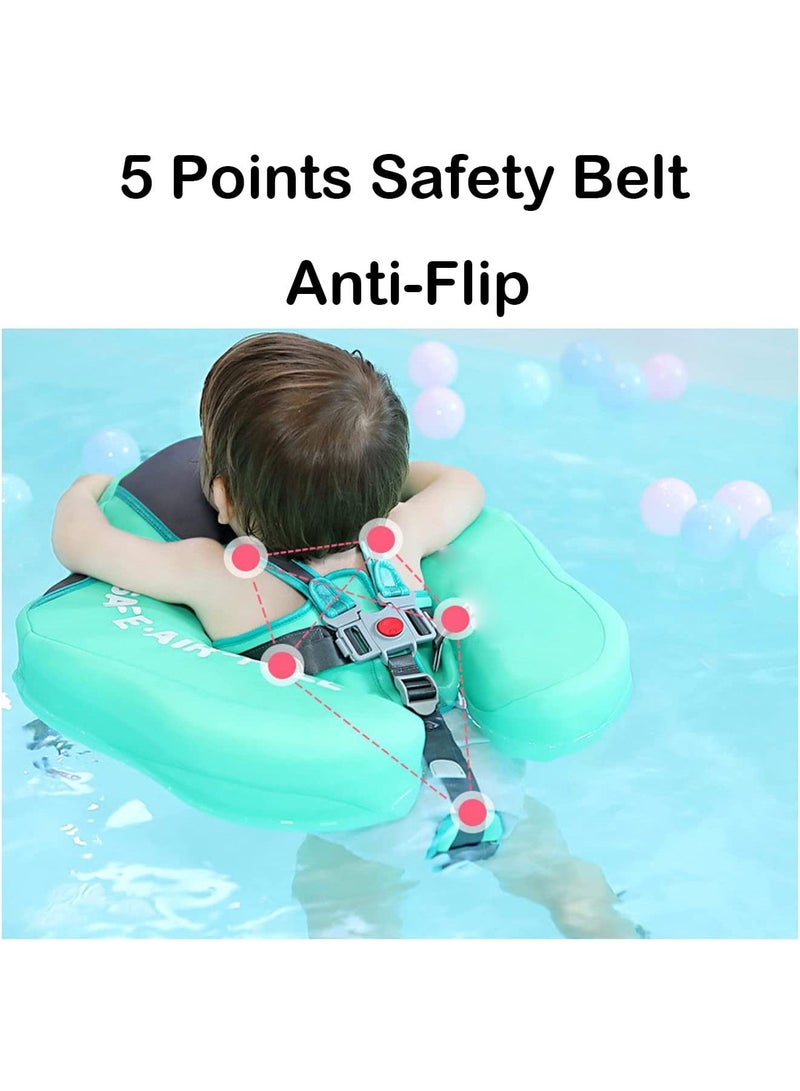 LIMOS Baby Floater Swim Trainer Ring Solid Infant Pool Float with Canopy Non Inflatable  - Image 3