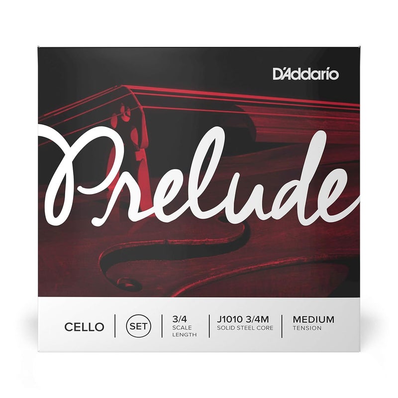 D'Addario مجموعة أوتار تشيلو بريلود، مقاس 3/4، توتر متوسط - Image 2
