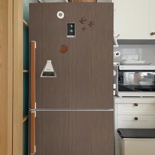 Biyoee Brown Grasscloth Peel and Stick Wallpaper Texture Contact Paper A Set of 157 X 300 SelfAdhesive Linen Removable Wallpaper Cabinets Counter Top Liners - Image 3