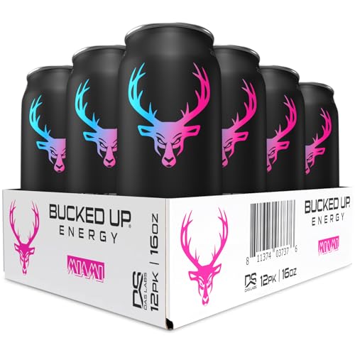 Bucked Up Energy Drink 300mg (Miami) (12 CT) - Image 1