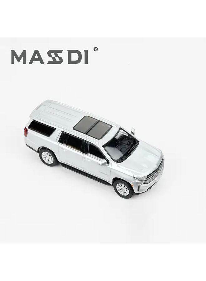 Massdi 1 64 Scale SELA Samhain Silvery Car With Privacy Roof And Exhaust System - Image 2