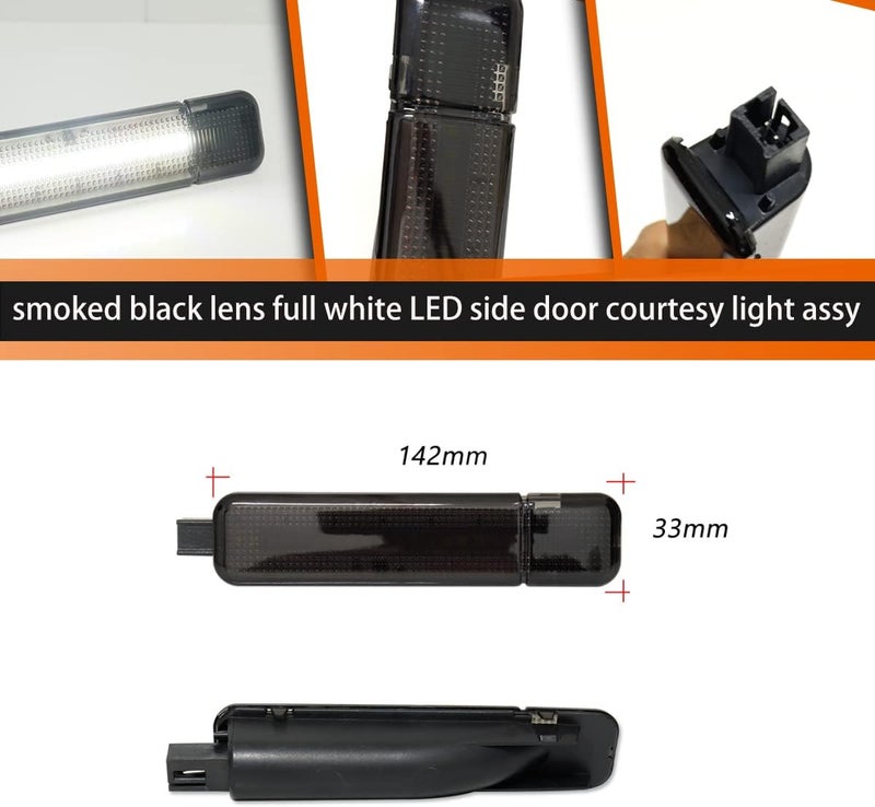 ADIIL Smoked Interior Side Door Panel Courtesy Light Lamp for Chevy GMC C/K Series - Image 3