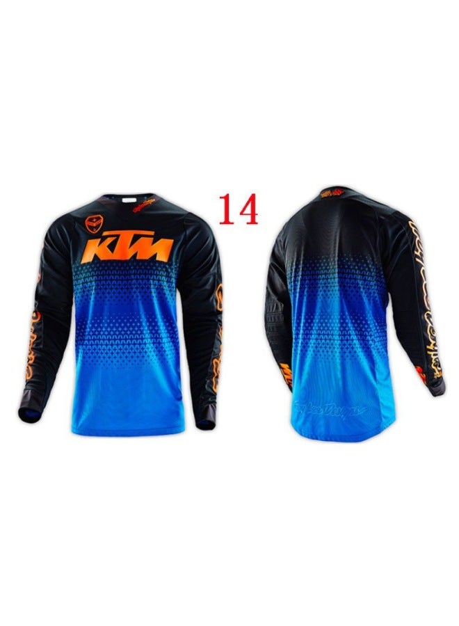Downhill Suit Mountain Bike Riding Suit Top Men's Long Sleeve Motocross Suit