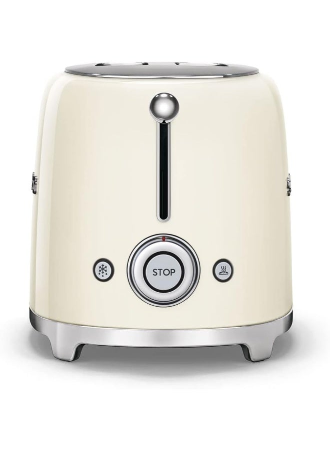 Smeg 50's Retro Style 2 Slice Toaster 100 W TSF01CRUK Cream - Image 3
