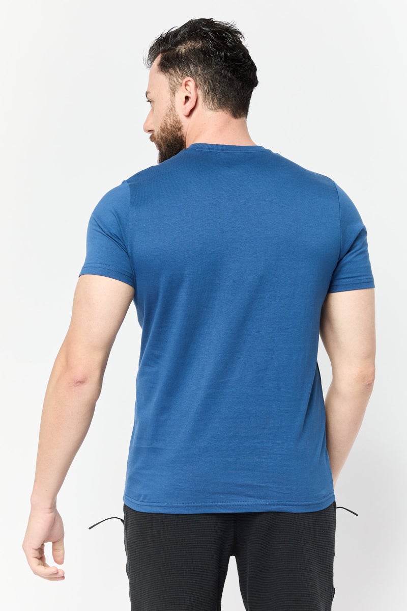 RBX Men Sportswear Fit Short Sleeve Outdoor T-Shirt, Dark Blue  - Image 4
