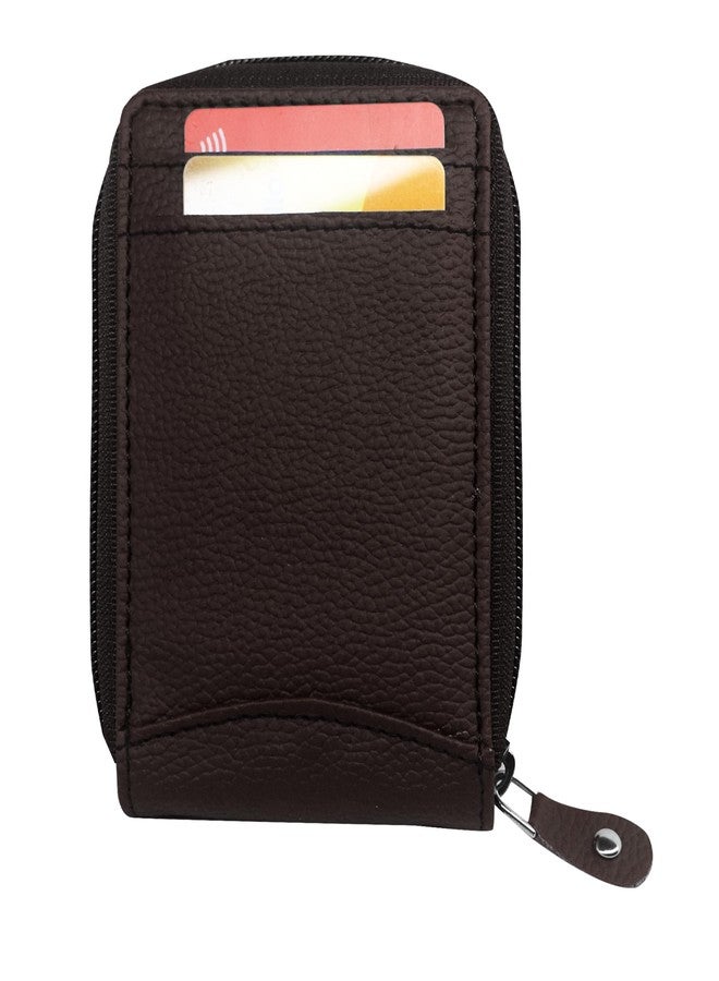 GREEN DRAGONFLY Unisex PU Leaher Card Holder||Credit Card Holder||ID Holders(NMB/202306571-Coffee Brown) - Image 3