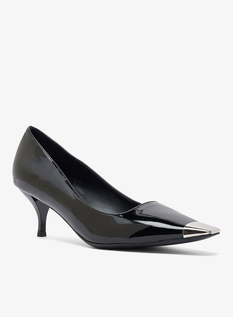 Ella Limited Edition Silver Accent High Heel Stiletto Pumps - Image 3