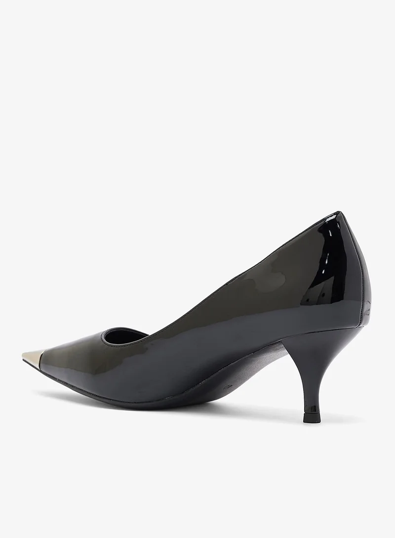 Ella Limited Edition Black Silver Accent High Heel Stiletto Pumps for Women | Best Price UAE