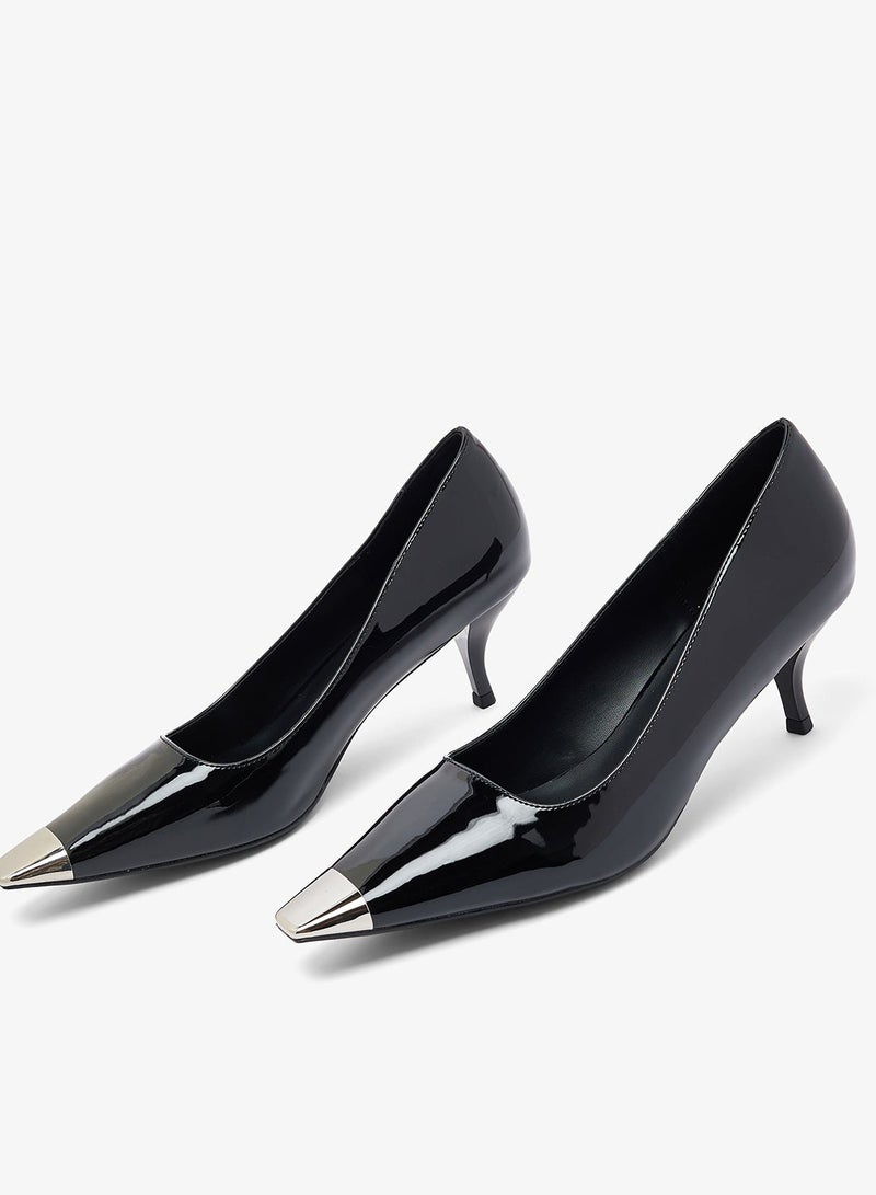 Ella Limited Edition Silver Accent High Heel Stiletto Pumps - Image 1