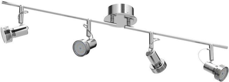Depuley Modern Track Lighting Kit, 4-Light Flush Mount Directional Track Lights for Kitchen, Foldable Ceiling Spots Light for Living Room/Hallway/Bedroom/Kitchen, Swing Arms - Image 4