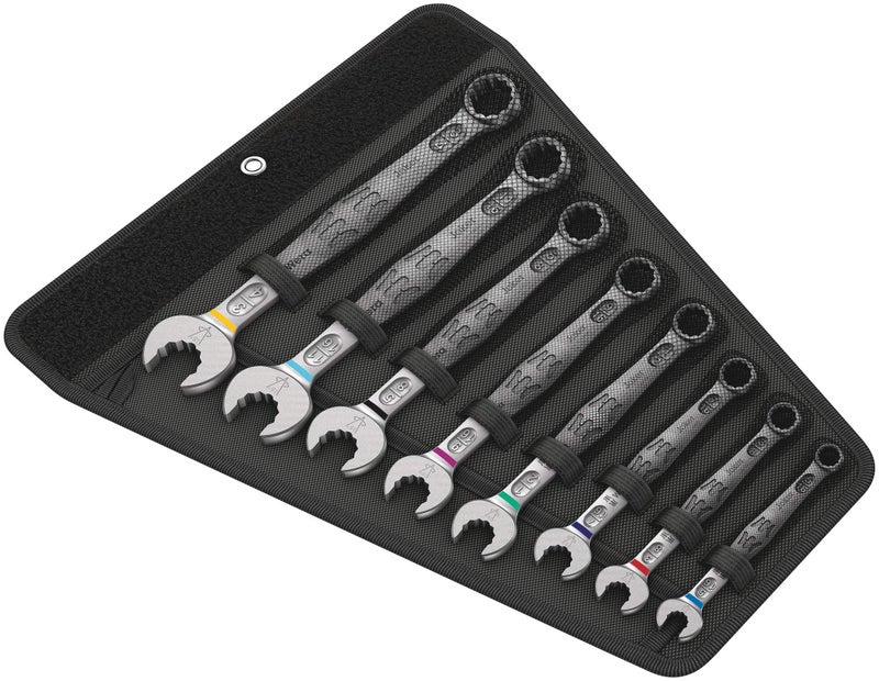 Wera 6003 Joker 8pc Combo Wrench Set Imperial in Textile Pouch - Image 1