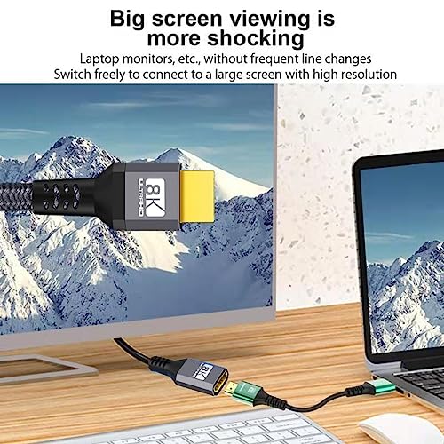 chenyang HDMI 2.1 Cable HDMI UHD 8K 60hz 4K 120hz 48Gbs Male to Female Extension Cable with Audio 3D HDMI Cord 0.3M - Image 4
