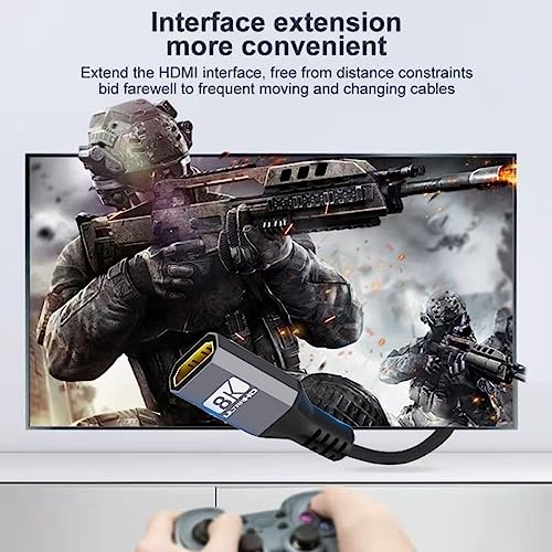 chenyang HDMI 2.1 Cable HDMI UHD 8K 60hz 4K 120hz 48Gbs Male to Female Extension Cable with Audio 3D HDMI Cord 0.3M - Image 5