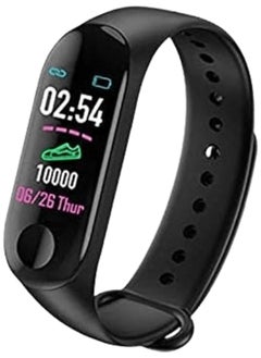 M3 Smart Fitness Tracker Watch In Black Color