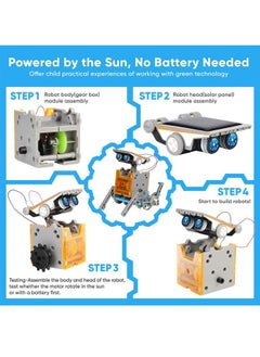 Topyich 13-in-1 STEAM Building Robot Toys, Solar Robot Kit for Kids Age 8-12 , DIY Education Science Learning Toy Birthday Gift Projects for  8 - 16 Years Old Boys Girls Teens  - Image 4