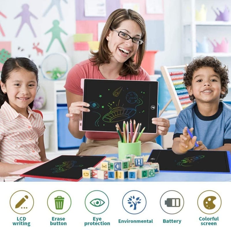 LCD Writing Tablet 8.5 Inch, Erasable Reusable Writing Drawing Pad, Drawing Pads Learning Toys Gifts for Kids 3 4 5 6 Years Old - Image 5