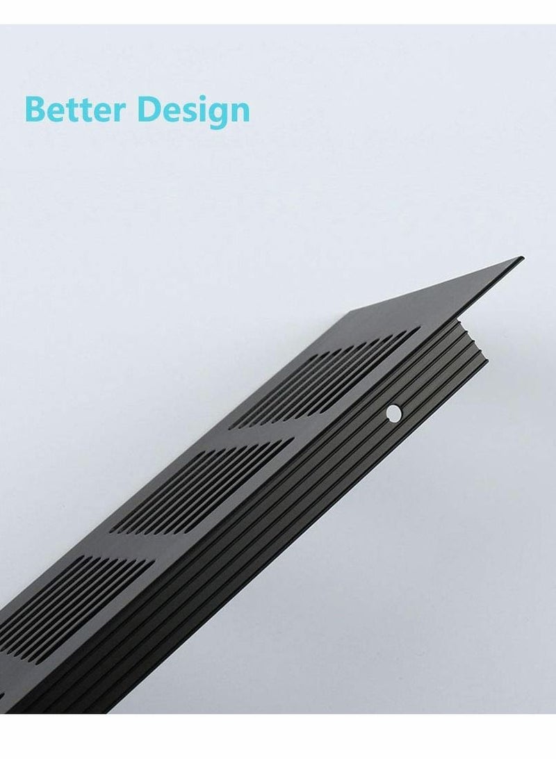 Excefore Air Vent Grille Cover, 200 mm Cover Cupboard Vents Fridge Vent Louvred Wall Vent Grille for Cupboard Wardrobe Ventilation - Image 4