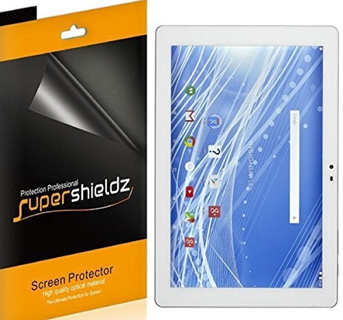 Supershieldz (3 Pack) Designed for Insignia Flex 10.1 inch Android Tablet (NS-P16AT10 and NS-P10A6100) Screen Protector, High Definition Clear Shield (PET) - Image 1