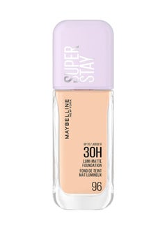 MAYBELLINE NEW YORK Super Stay Lumi-Matte Foundation, 30Hr Longwear Formula 96  - Image 1