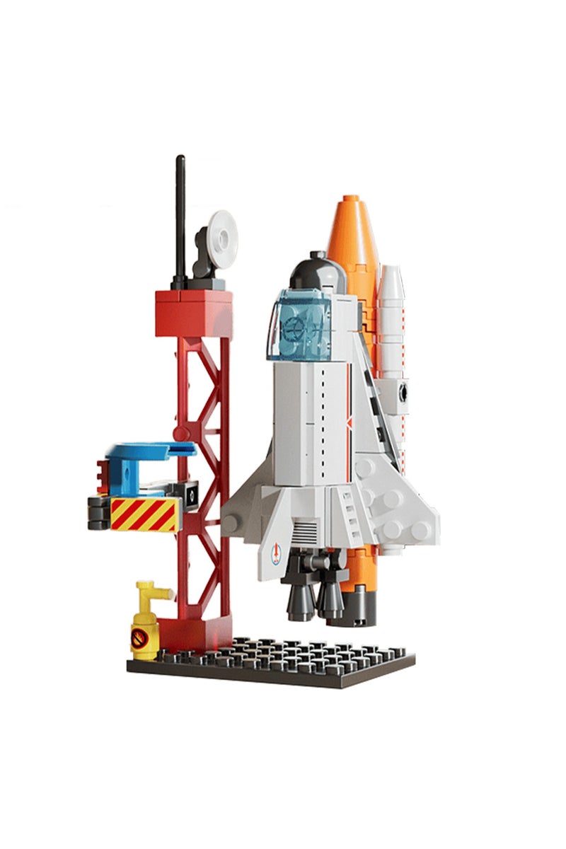 ACYYH Space Rocket Launch Building Set, 107 Pieces, Educational Construction Toy with Launch Tower - Image 1