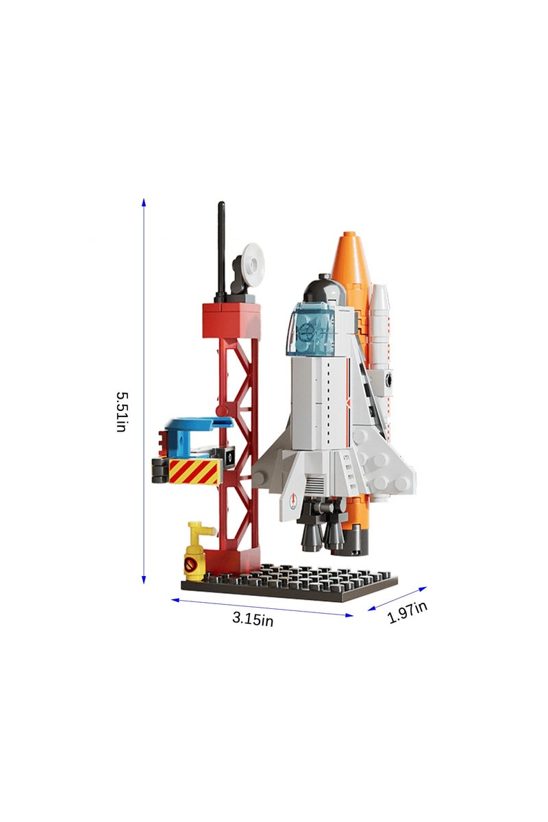ACYYH Space Rocket Launch Building Set, 107 Pieces, Educational Construction Toy with Launch Tower - Image 2