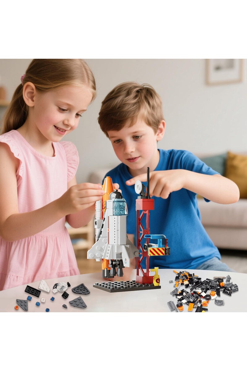ACYYH Space Rocket Launch Building Set, 107 Pieces, Educational Construction Toy with Launch Tower - Image 3