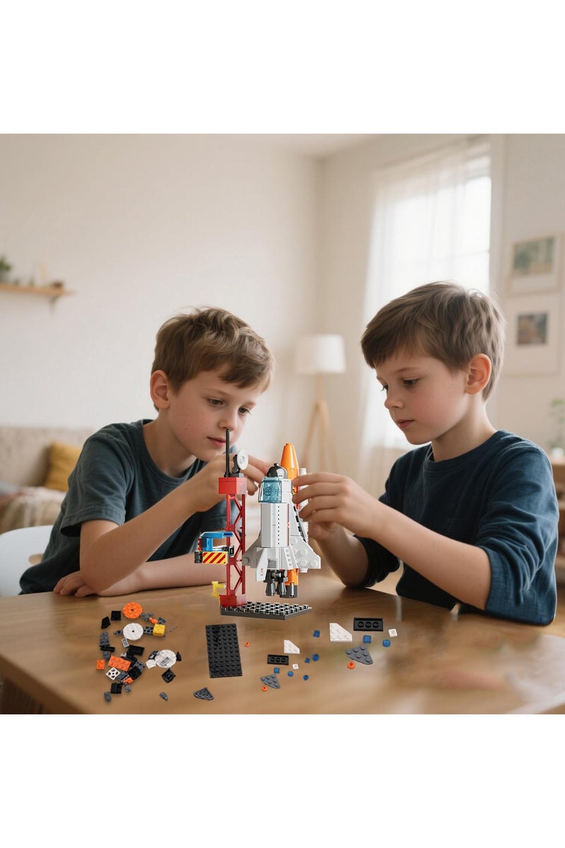 ACYYH Space Rocket Launch Building Set, 107 Pieces, Educational Construction Toy with Launch Tower - Image 5