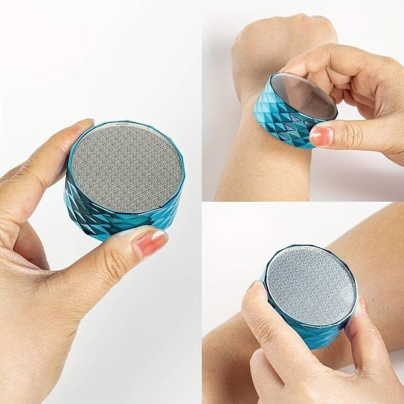 Rana Store Crystal Hair Removal Crystal Magic Painless Double Sided Hair Removal Exfoliator Face Dead Skin Remover - 2 Pieces - Blue - Image 2