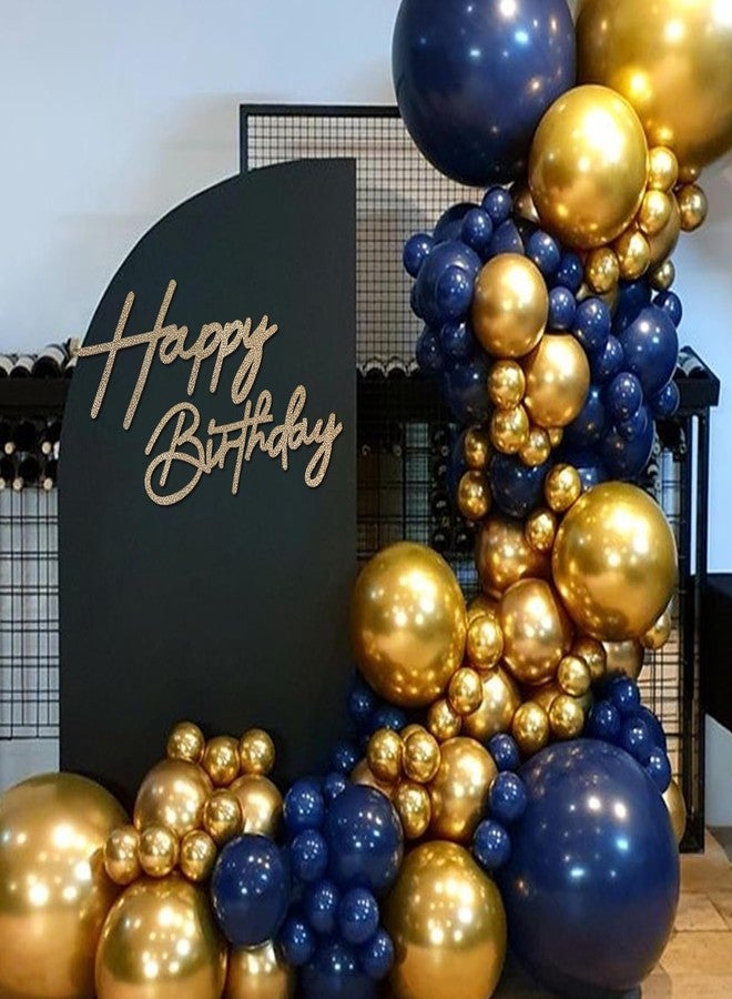MASTRON Happy Birthday Sign for Backdrop - Glitter Champagne Gold Felt 'Happy Birthday' Letter Sign for Balloon Arch Backdrop Decorations - Image 5