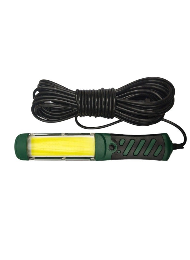 إسكدنيا Led Work Light Repair Light COB Auto Repair Light Repair Light Outdoor Light 220v Strong Light Strong Magnetic Repair Light Magnet Light-Power:100 Beads Cob Type 8.5m Green And Yellow - Image 5