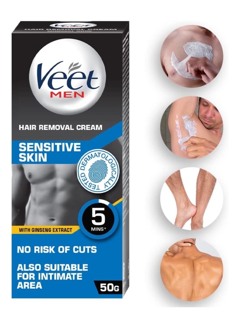 Veet Veet Hair Removal Cream for Men, Sensitive Skin  - Image 1