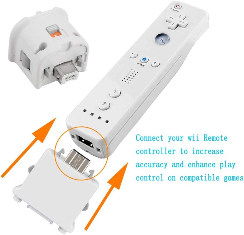 LACTIVX Wii Motion Plus Adapter, 2 Packs Upgraded Motion Attachment for Wii Remote Controller (White) - Image 4