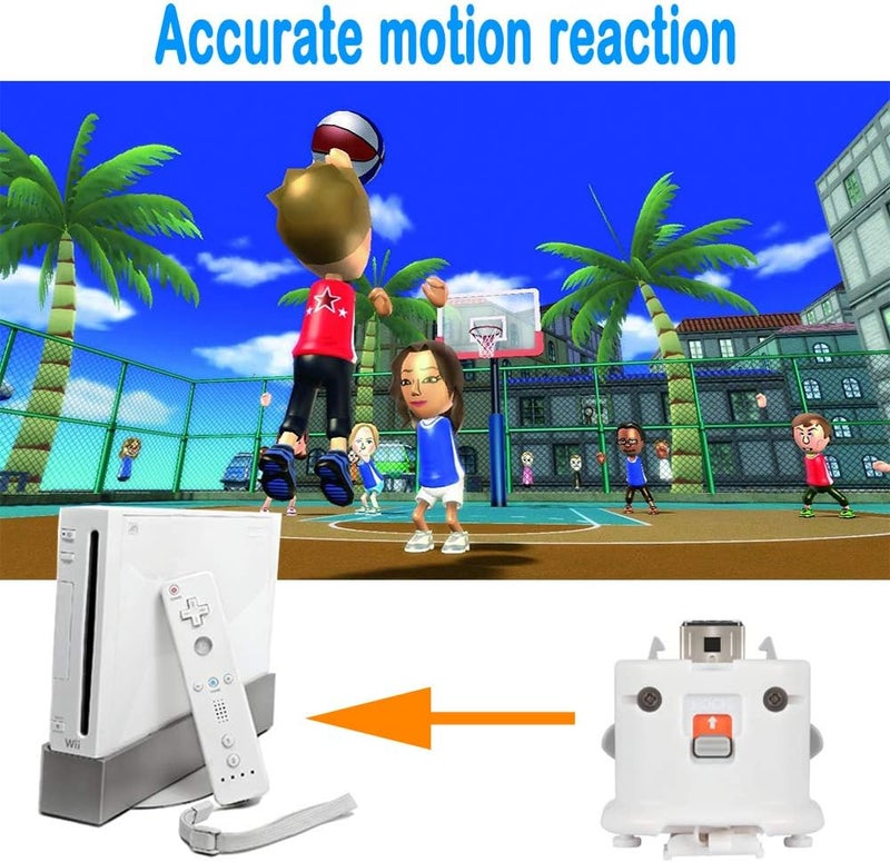 LACTIVX Wii Motion Plus Adapter, 2 Packs Upgraded Motion Attachment for Wii Remote Controller (White) - Image 2