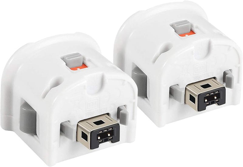 LACTIVX Wii Motion Plus Adapter, 2 Packs Upgraded Motion Attachment for Wii Remote Controller (White) - Image 1