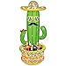 Triumpeek 55 Inflatable Cactus Cooler Fiesta Cactus Ice Bucket Wearing Sombrero for Summer Swimming Pool Hawaiian Themed Party Supplies Cinco de Mayo Party Cooler Decor - Image 3