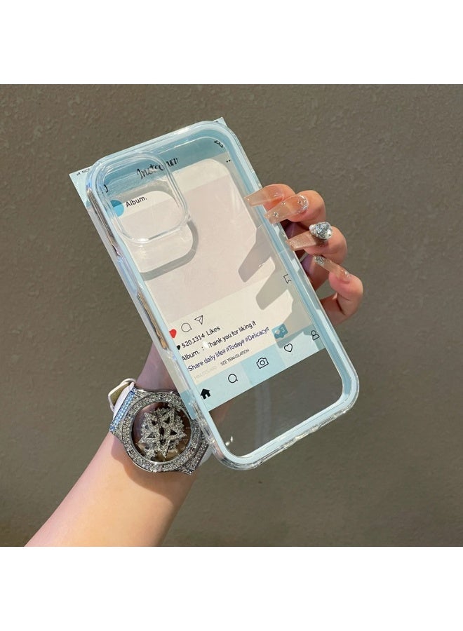 Clear Case for iPhone 16 – Shockproof Soft TPU Bumper Frame with Flexible Transparent Back, Crystle Pastel, Customizable with Kawaii Butter Bear Epoxy Resin Stickers (Lime Blue & Butter Bear Epoxy Resin Stickers) - Image 4