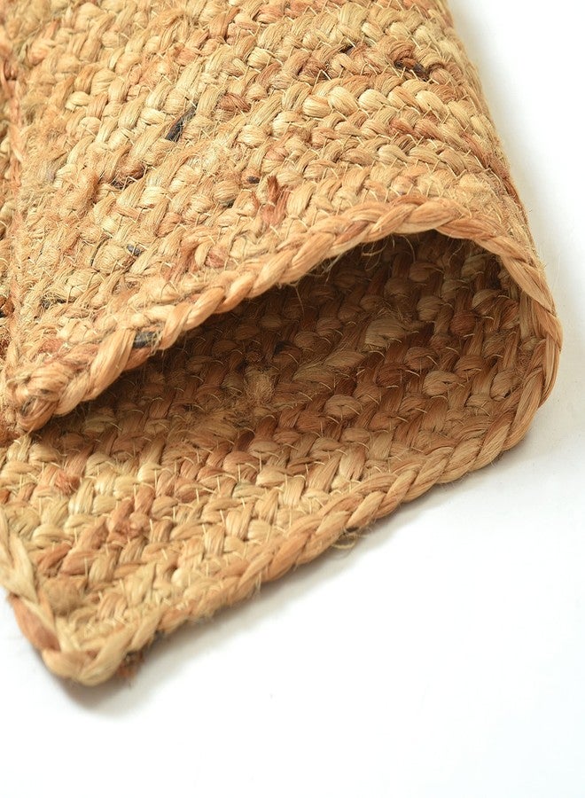 LaVichitra Braided Jute Placemats 30 x 44 cm - Dining Table, Bed Side/Centre Table/Shelves -Natural/Beige - 2 Piece - Image 3
