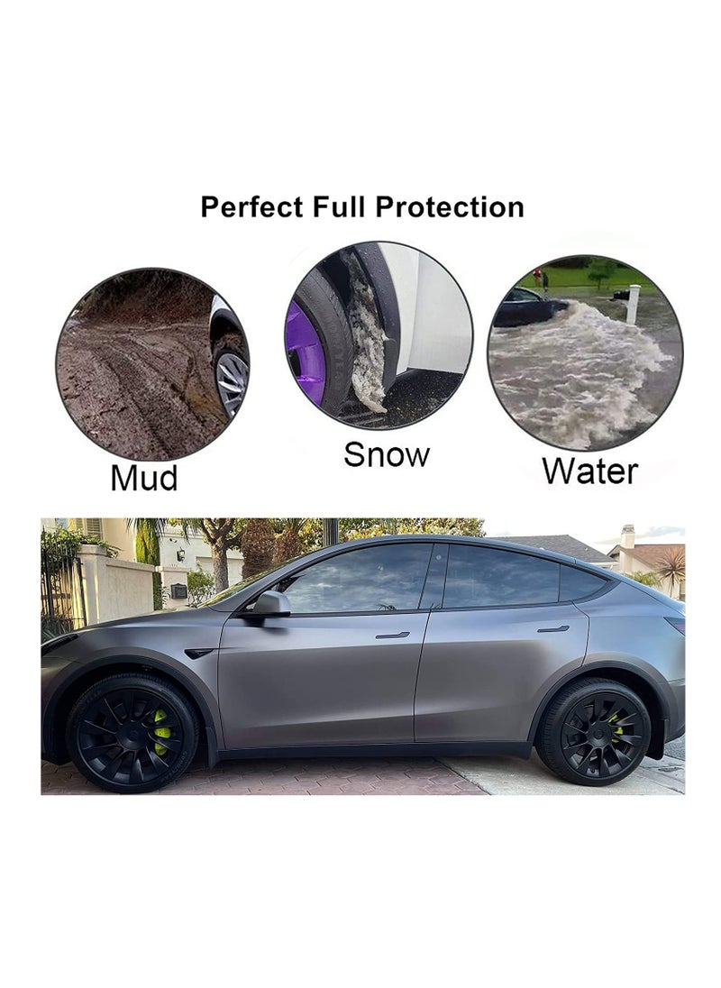 Mud Flaps for Tesla Model Y Car Accessories Splash Guards Set of 4 No Drill Installation