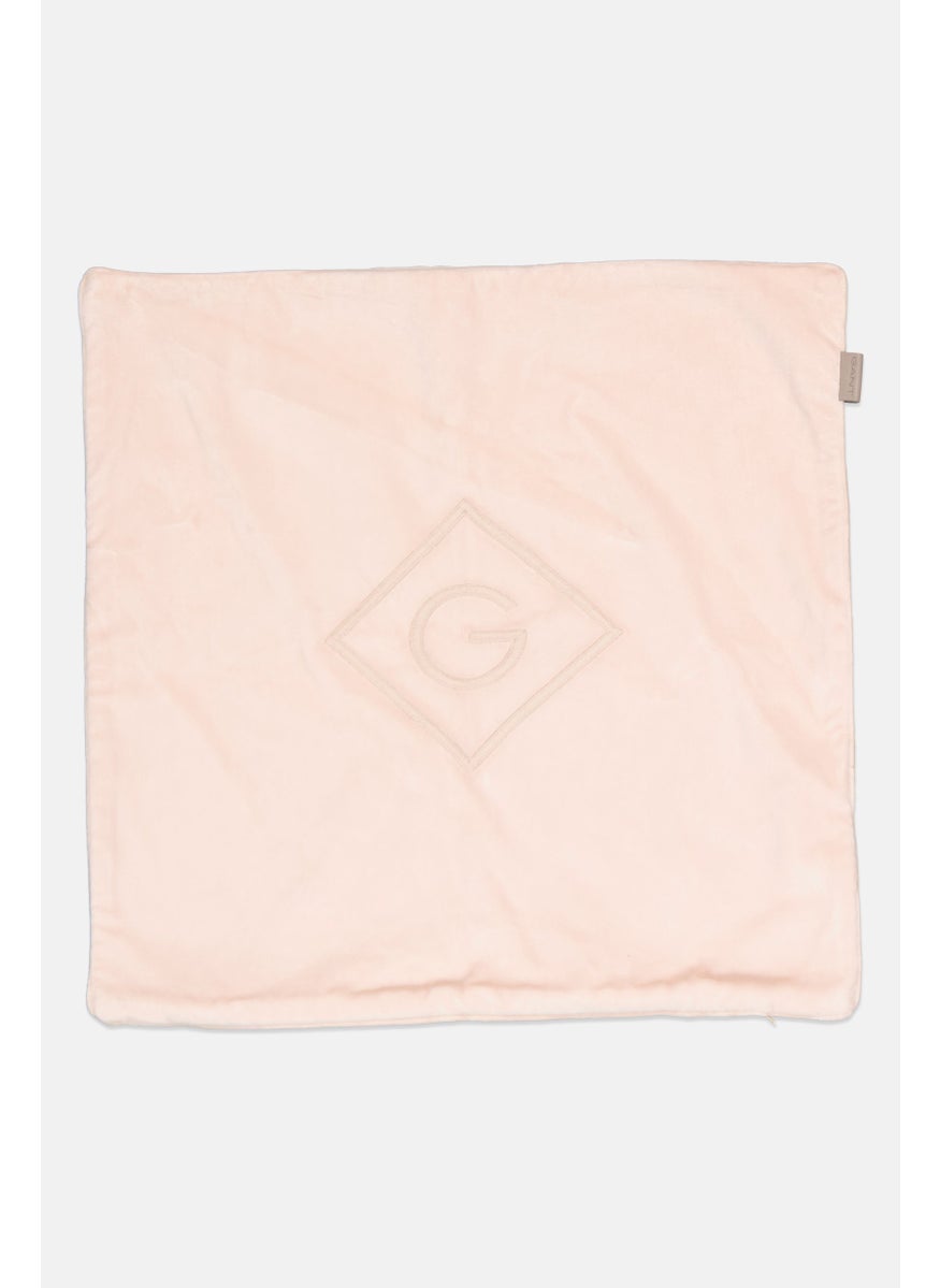 GANT Embroidered Logo Decorative Cushion Cover 50 x 50 Cm, Pink  - Image 1