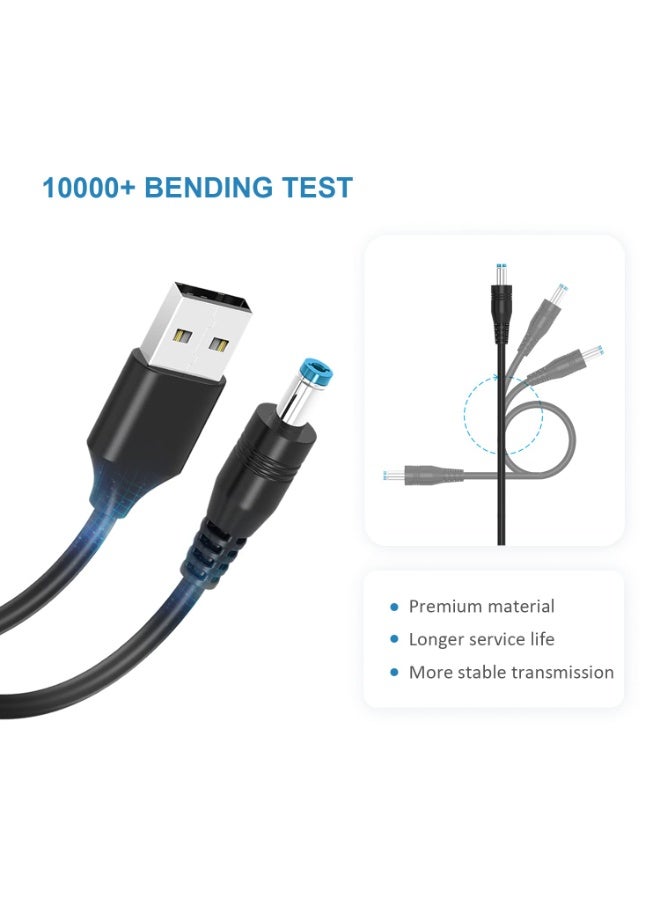 كابل طاقة DC عالمي 5 فولت، من USB إلى شحن DC مع 13 قابس محول لكاميرا الويب، الراوتر، المسجل، سماعة بلوتوث، الماسح الضوئي، DVR، صندوق القرص الصلب، USB-HUB وغيرها - Image 5