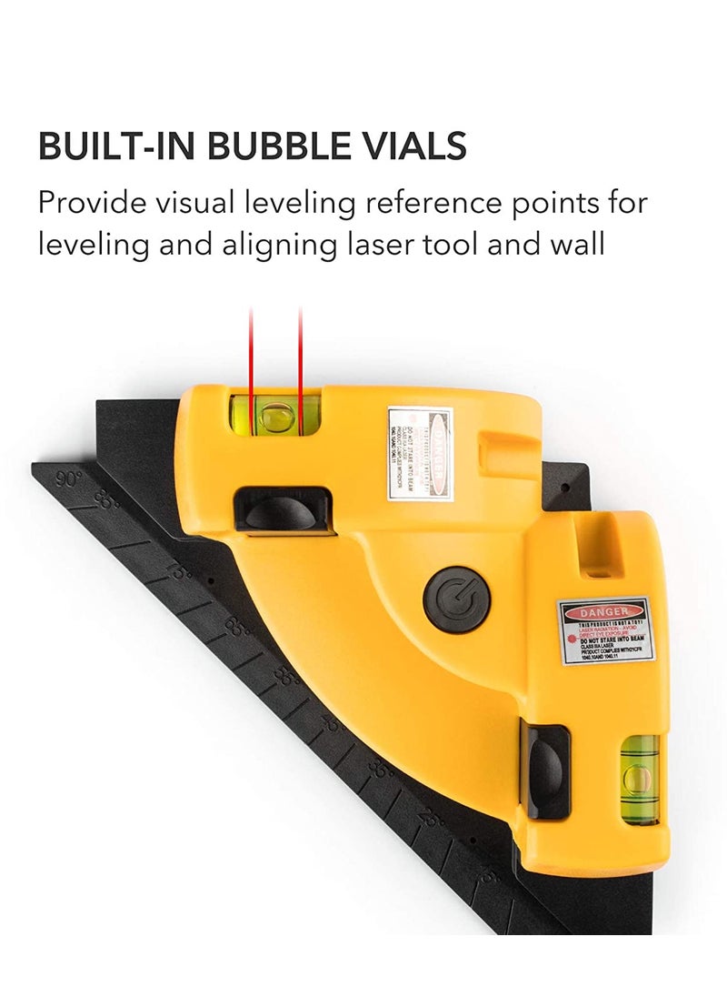 BAOER BAOER Right Angle 90 Degree Laser Level Cross Line Tiling Leveling Laser Beam Measurement Tool  - Image 5