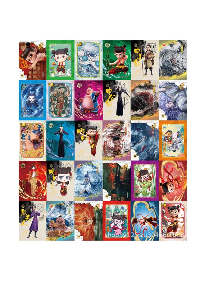 The Devil Child Of Which Is Making Trouble In The Sea Card Fight Card Blind Box Movie Seal God List Peripheral Card-Color:Nezha 1 Yuan Pack 32 Packs Of 160 Cards  - Image 3